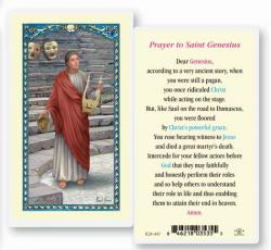 \"Prayer to Saint Genesius\" Laminated Prayer/Holy Card (25 PC) 