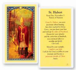  \"St. Hubert\" Laminated Prayer/Holy Card (25 pc) 