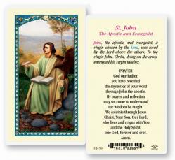  \"St. John the Apostle and Evangelist\" Laminated Prayer/Holy Card (25 pc) 