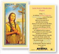  \"Saint Kateri Tekakwitha Prayer\" Laminated Prayer/Holy Card (25 pc) 