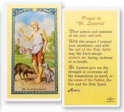  \"Prayer to St. Lazarus\" Laminated Prayer/Holy Card (25 pc) 