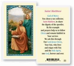  \"Saint Mathew\" Laminated Prayer/Holy Card (25 pc) 