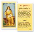  "St. Monica, Widow" Laminated Prayer/Holy Card (25 pc) 
