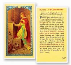  \"Novena to St. Philomena\" Laminated Prayer/Holy Card (25 pc) 