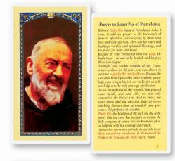  \"Prayer to Saint Pio of Pietrelcina\" Laminated Prayer/Holy Card (25 pc) 