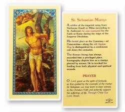  \"St. Sebastian Martyr\" Laminated Prayer/Holy Card (25 pc) 
