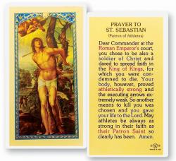  \"Prayer to St. Sebastian\" Laminated Prayer/Holy Card (25 pc) 