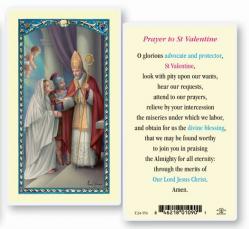  \"Prayer to St. Valentine\" Laminated Prayer/Holy Card (25 pc) 