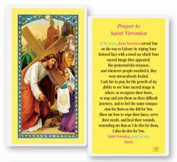  \"Prayer to Saint Veronica\" Laminated Prayer/Holy Card (25 pc) 
