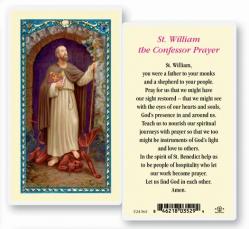  \"St. William the Confessor Prayer\" Laminated Prayer/Holy Card (25 pc) 