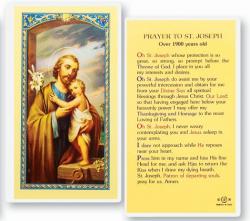  \"Prayer to St. Joseph\" Laminated Prayer/Holy Card (25 pc) 