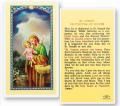  "St. Joseph Protector of Homes" Laminated Prayer/Holy Card (25 pc) 