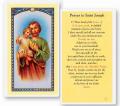  "Prayer to Saint Joseph" Laminated Prayer/Holy Card (25 pc) 