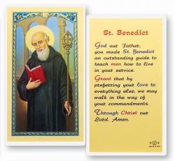  \"St. Benedict\" Laminated Prayer/Holy Card (25 pc) 