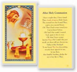  \"After Holy Communion\" Laminated Prayer/Holy Card (25 pc) 