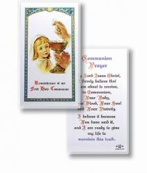  \"Communion Prayer\" Laminated Prayer/Holy Card (25 pc) 