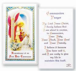  \"Communion Prayer for Girl\" Laminated Prayer/Holy Card (25 pc) 