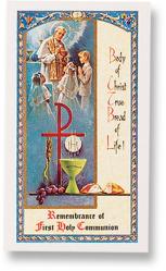  \"My First Holy Communion\" Laminated Prayer/Holy Card (25 pc) 