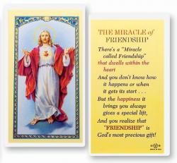  \"The Miracle of Friendship\" Laminated Prayer/Holy Card (25 pc) 
