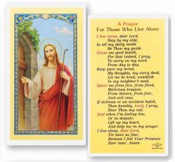  \"A Prayer for Those Who Live Alone\" Laminated Prayer/Holy Card (25 pc) 