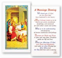  \"A Marriage Blessing\" Laminated Prayer/Holy Card (25 pc) 