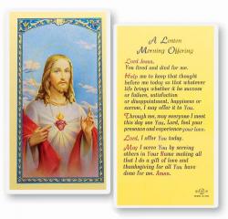  \"A Lenten Morning Offering\" Laminated Prayer/Holy Card (25 pc) 