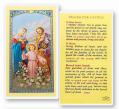  "Prayer for a Family" Laminated Prayer/Holy Card (25 pc) 