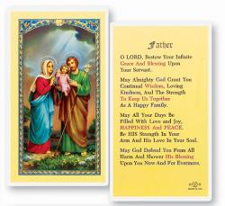  \"Father\" Laminated Prayer/Holy Card (25 pc) 