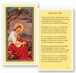  \"Pray for Me\" Laminated Prayer/Holy Card (25 pc) 