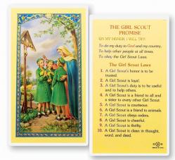  \"The Girl Scout Promise\" Laminated Prayer/Holy Card (25 pc) 
