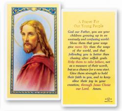  \"A Prayer for Our Young People\" Laminated Prayer/Holy Card (25 pc) 