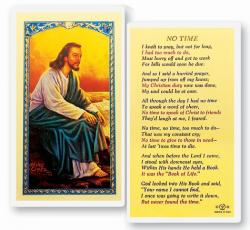  \"No Time\" Laminated Prayer/Holy Card (25 pc) 
