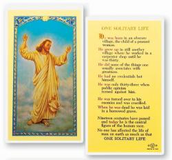  \"One Solitary Life\" Laminated Prayer/Holy Card (25 pc) 
