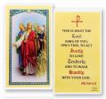  "This is What the Lord Asks of You" Laminated Prayer/Holy Card (25 pc) 
