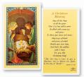  A CHRISTMAS BLESSING LAMINATED HOLY CARD (25 pc) 