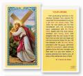  "Your Cross" Laminated Prayer/Holy Card (25 pc) 