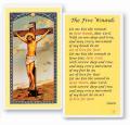  "The Five Wounds" Laminated Prayer/Holy Card (25 pc) 