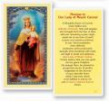  "Novena to Our Lady of Mount Carmel" Laminated Prayer/Holy Card (25 pc) 