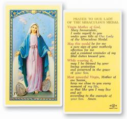  \"Prayer to Our Lady of the Miraculous Medal\" Laminated Prayer/Holy Card (25 pc) 