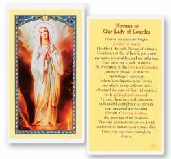  \"Novena to Our Lady of Lourdes\" Laminated Prayer/Holy Card (25 pc) 