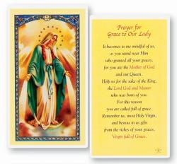  \"Prayer for Grace to Our Lady\" Laminated Prayer/Holy Card (25 pc) 