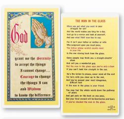  THE MAN IN THE GLASS HOLY CARD (25 PC) 
