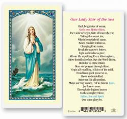  \"Our Lady Star of the Sea\" Laminated Prayer/Holy Card (25 pc) 