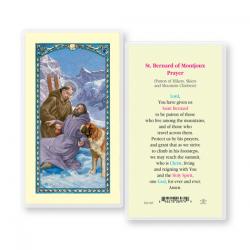  \"St. Bernard of Montjoux Prayer\" Laminated Prayer/Holy Card (25 pc) 