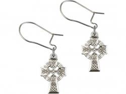  Gold Filled Celtic Cross Dangle Earrings 