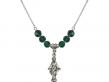  Miraculous Medal Birthstone Necklace Available in 15 Colors 