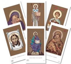  \"Eastern Rite\" Assorted Icon Prayer/Holy Card (Paper/100) 
