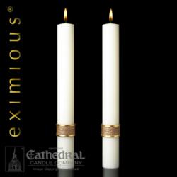  The \"Evangelium\" Eximious Altar Side Candle 2-1/2 x 12 - Pair 