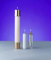  Altar Candle Shell Brass Follower Only - 2-5/8\" 