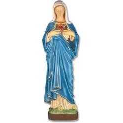  Immaculate Heart of Mary Statue in Fiberglass, 49\"H 